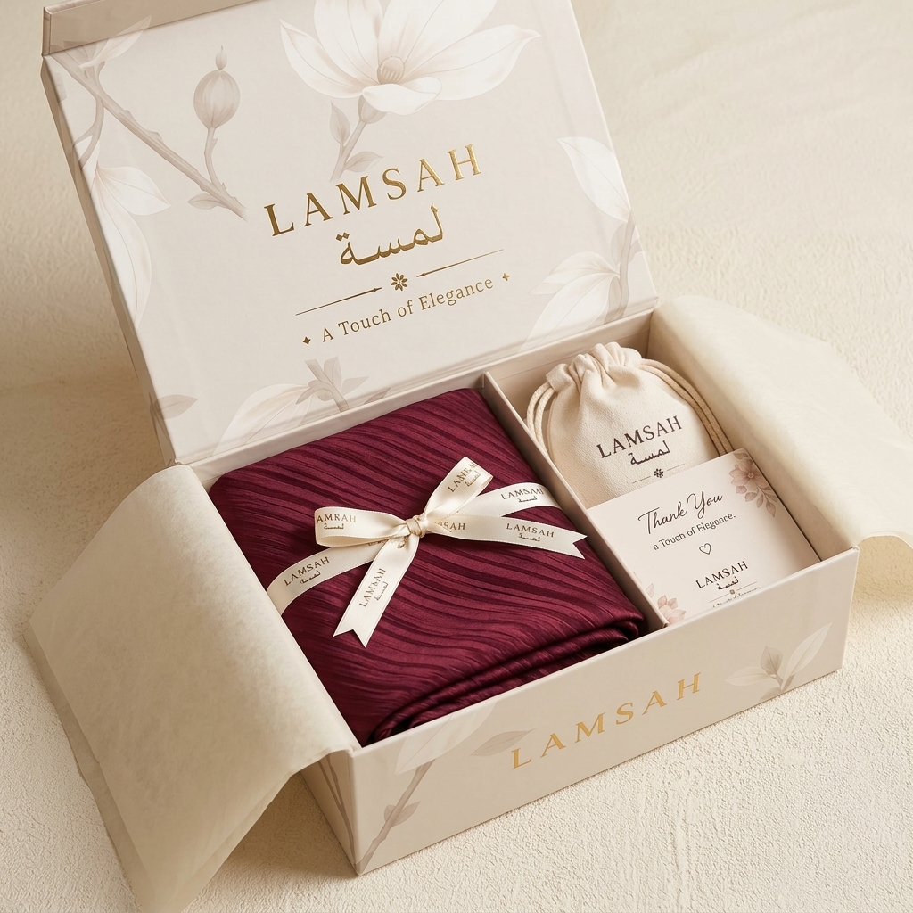 LAMSAH gift packaging — Zareen · Shahraz